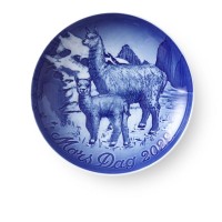 Bing & Grondahl, Piatto della Mamma 2022 "Alpaca con Cucciolo"