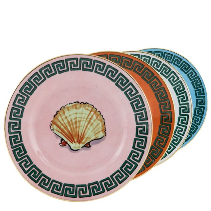 Il Viaggio di Nettuno, Set 4 Piatti Pane 16cm