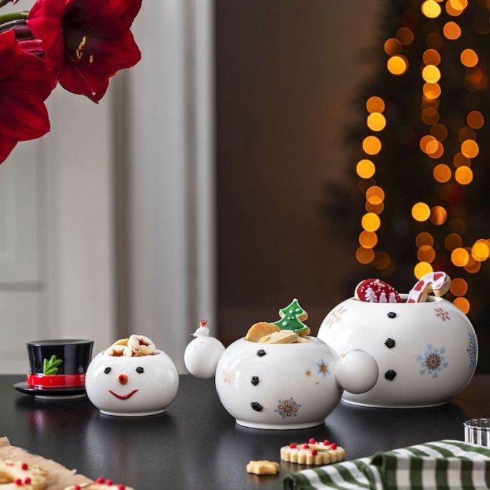 Christmas Toys Memory, Barattoli Pupazzo di Neve 31cm