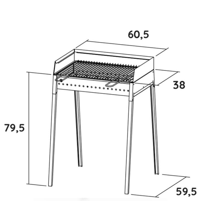 Stromboli, Barbecue 60x40cm