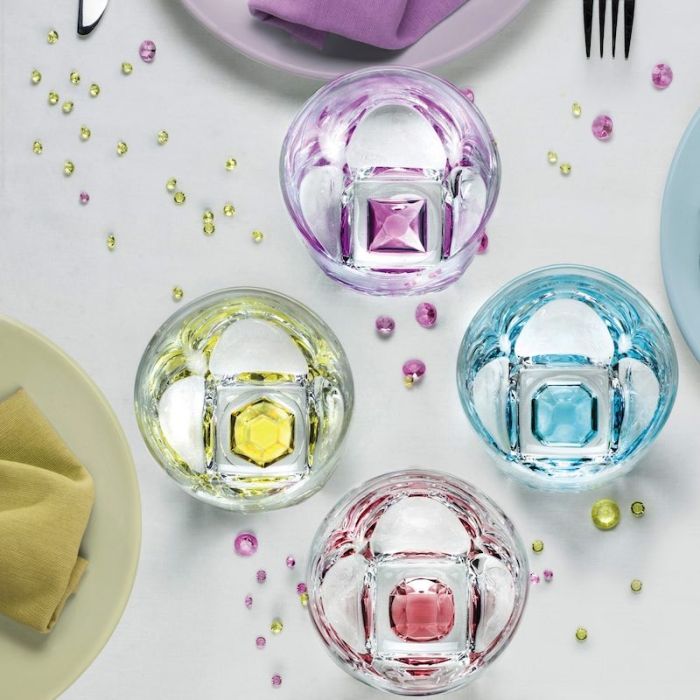 Gems, Set 4 Bicchieri Colorati