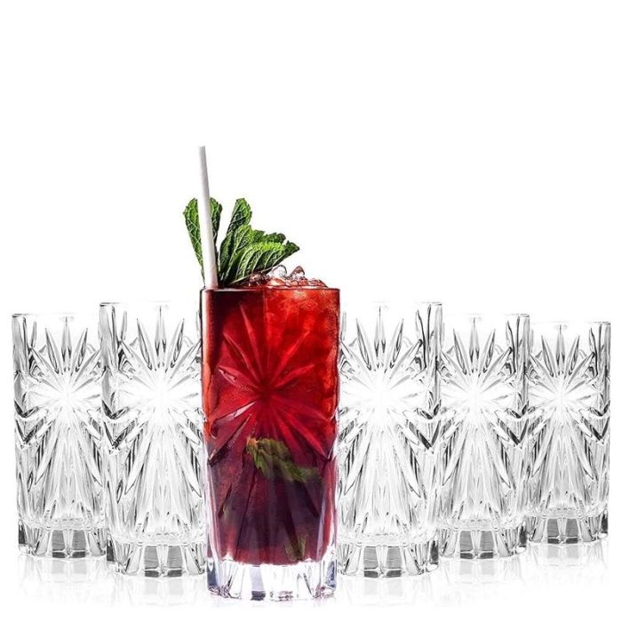 Oasis, Set 6 Bicchieri Long Drink