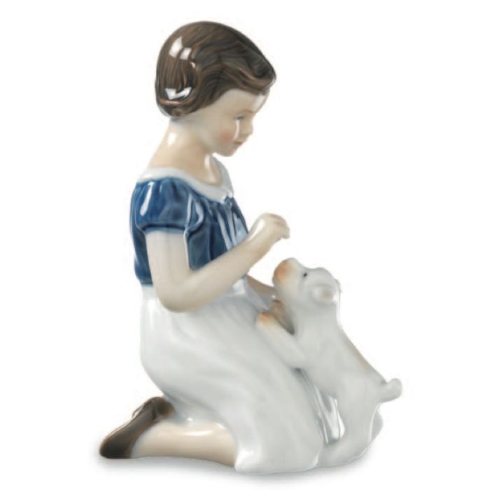 Figurina Bimba con Cucciolo