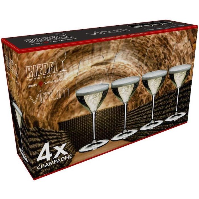 Vinum, Set 4 Calici Champagne "Champagne"