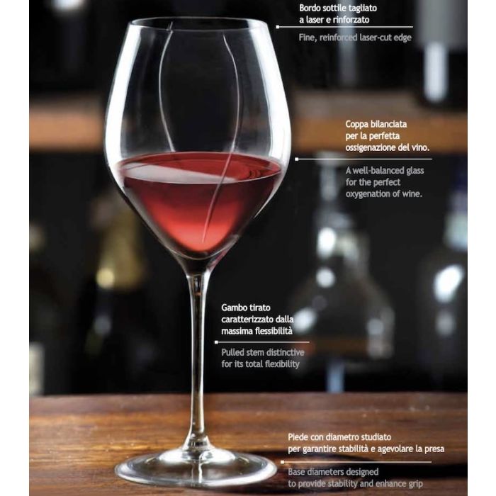 Chianti Classico, set 6 Calici Vino Rosso