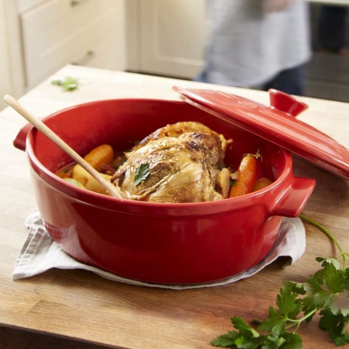 Cocotte Ovale Nera 6 litri