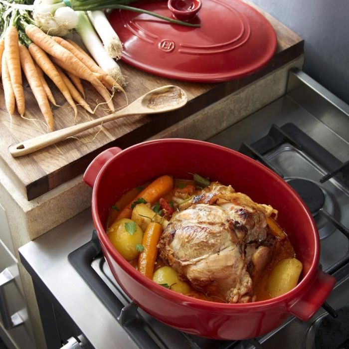 Cocotte Ovale Rossa 6 litri