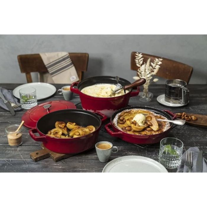Set di 3 Cocotte Tonde in Ghisa 