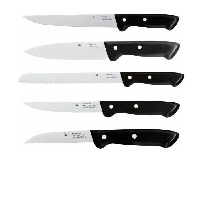 Ceppo con 5 Coltelli Cucina
