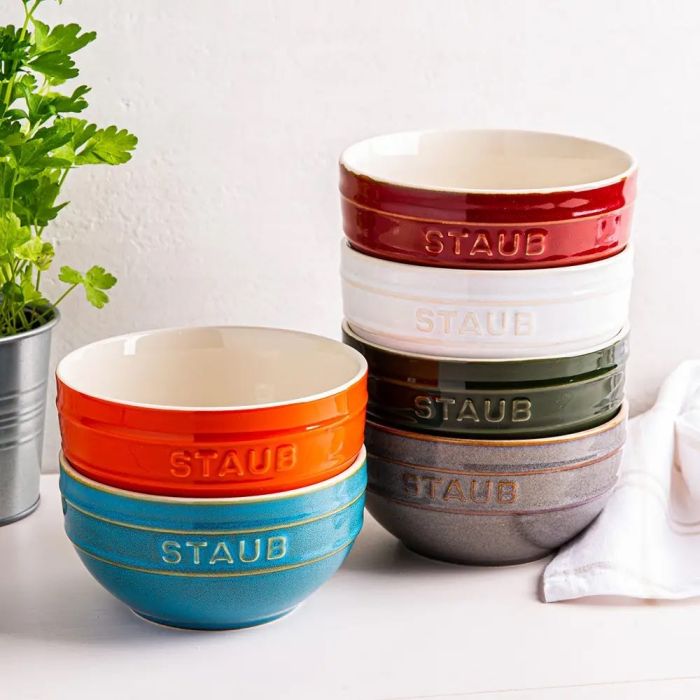 Set 6 Ciotole in Ceramica Arcobaleno