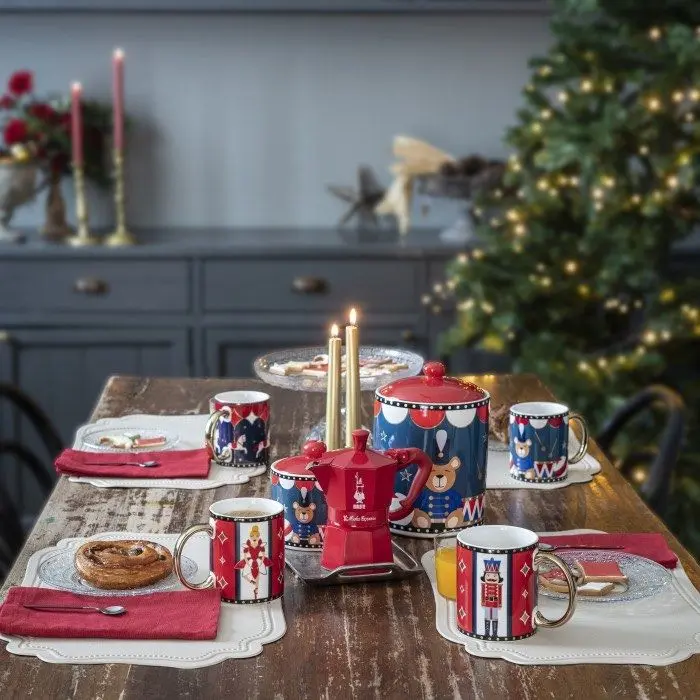 Moka Express Natale 2024, Caffettiera Rossa