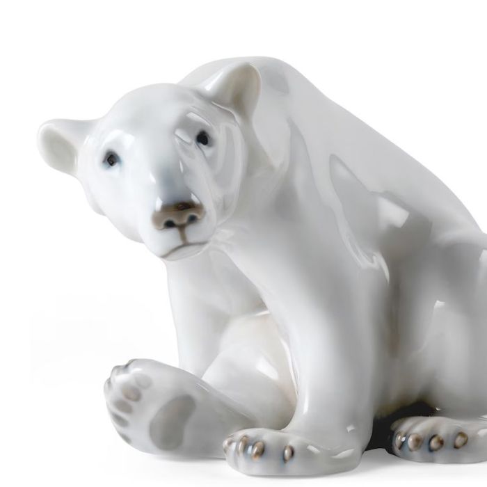 Orso Polare Seduto, Figurina 20cm