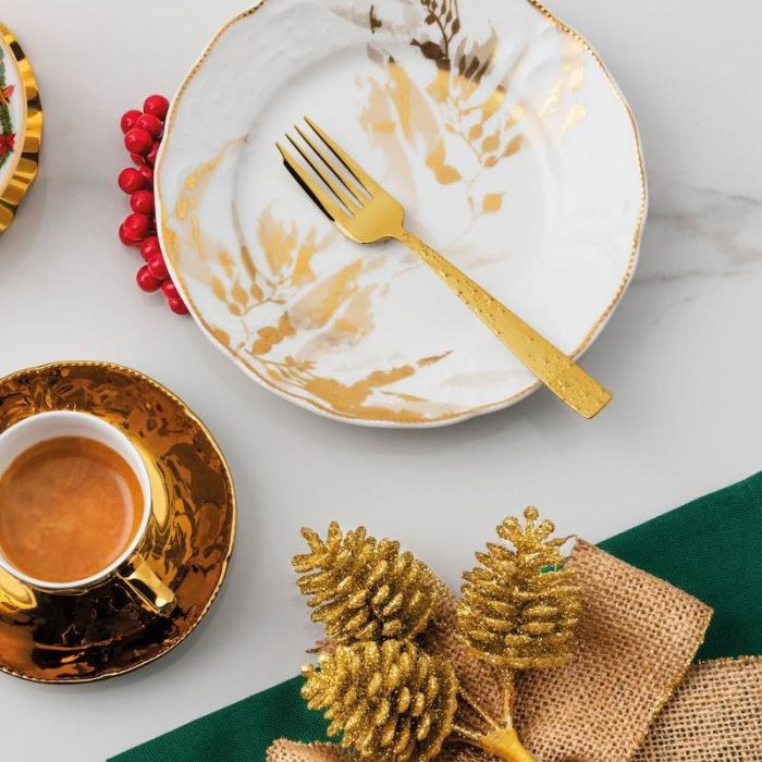 Cometa PVD Gold, Set 6 Forchettine Dolce