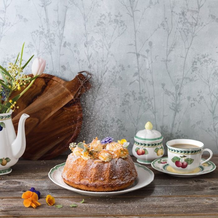 French Garden, Tazza Caffè grande con piatto