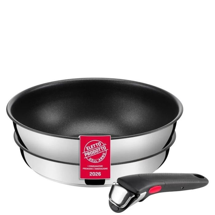 Ingenio Inox, Batteria Pentole 3 pezzi Salvaspazio