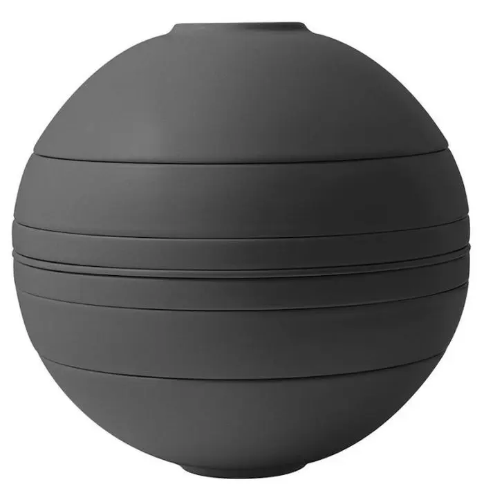 Villeroy & Boch La Boule Black Dinner Set 7 Pezzi Nero Opaco
