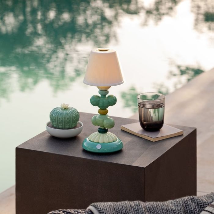 Cactus Firefly, Lampada Gialla e Azzurra 29cm