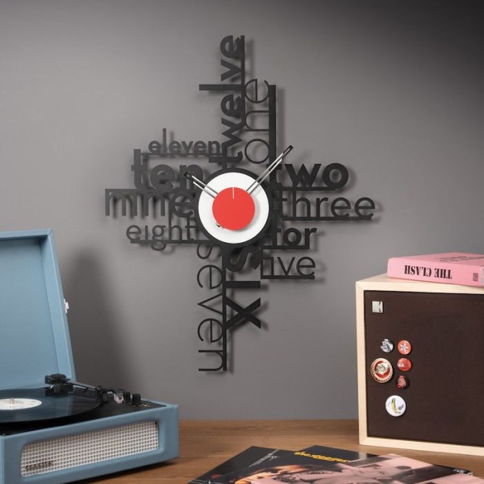 Lettering, Orologio da Muro 66cm