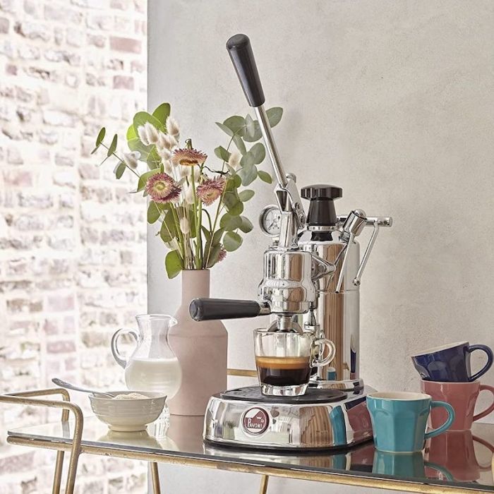 Professional Rame Oro, Macchina per Caffè a Leva