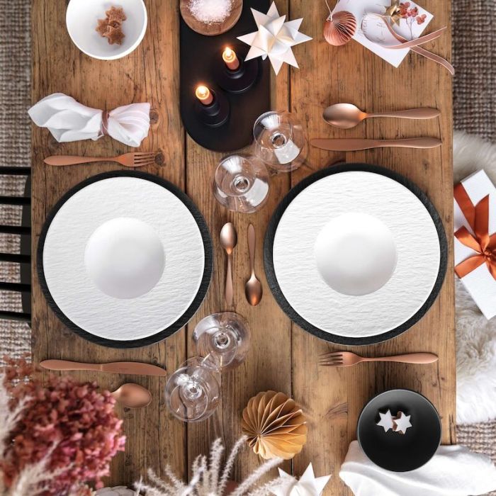 Manufacture Rock Blanc, Piatto Pasta 28cm