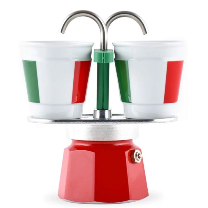 Mini Express, Caffettiera con 2 Bicchierini Italia