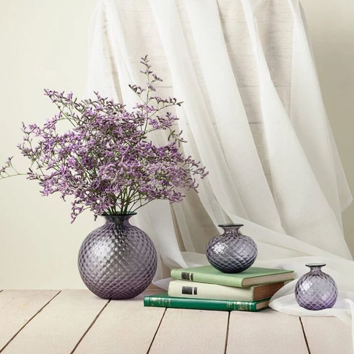 Balloton Monofiore, Vaso Lilla filo Menta