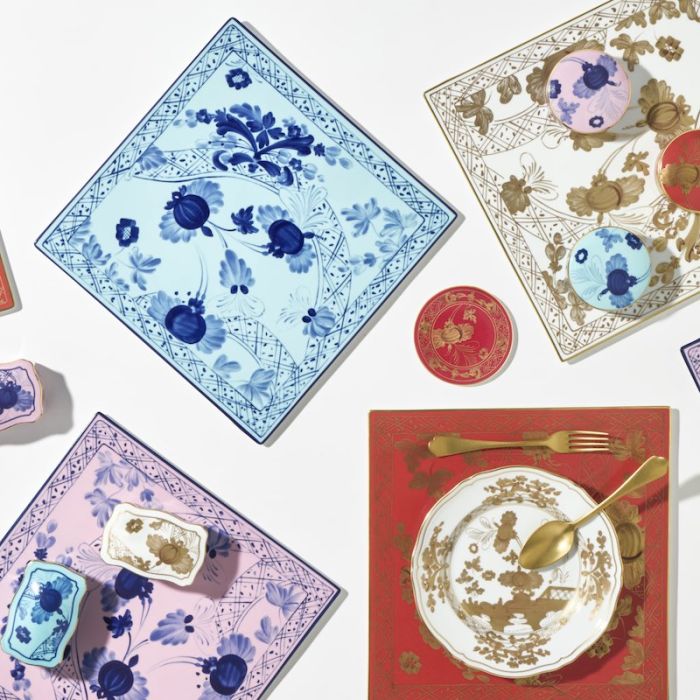 Oriente Italiano, Set 2 Sottopiatti quadrati 30cm