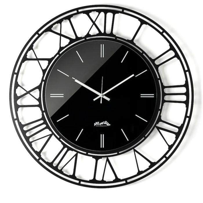 Axis, Orologio da Parete ferro e vetro 70cm