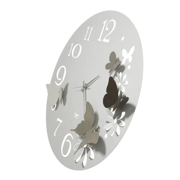 Butterfly Flowers Grande, Orologio Parete 60cm