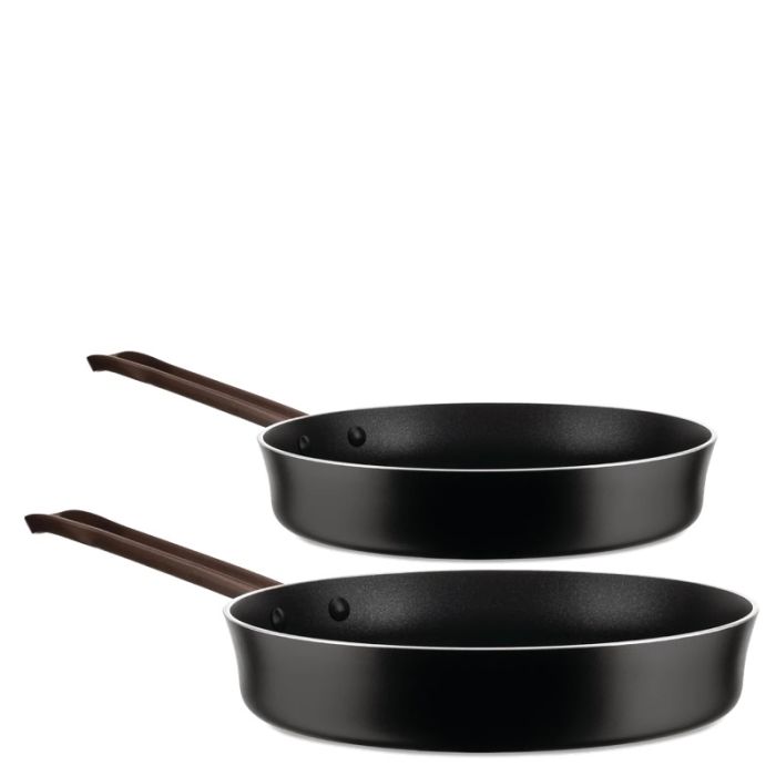 Edo, Set 2 Padelle in Antiaderente 20/24 cm
