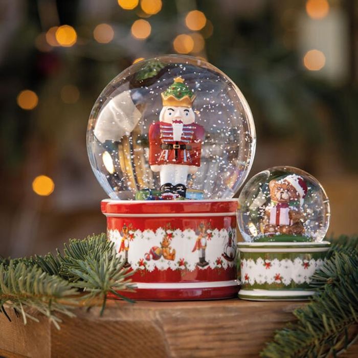 Christmas Toys, Palla di Neve grande Schiaccianoci 17cm