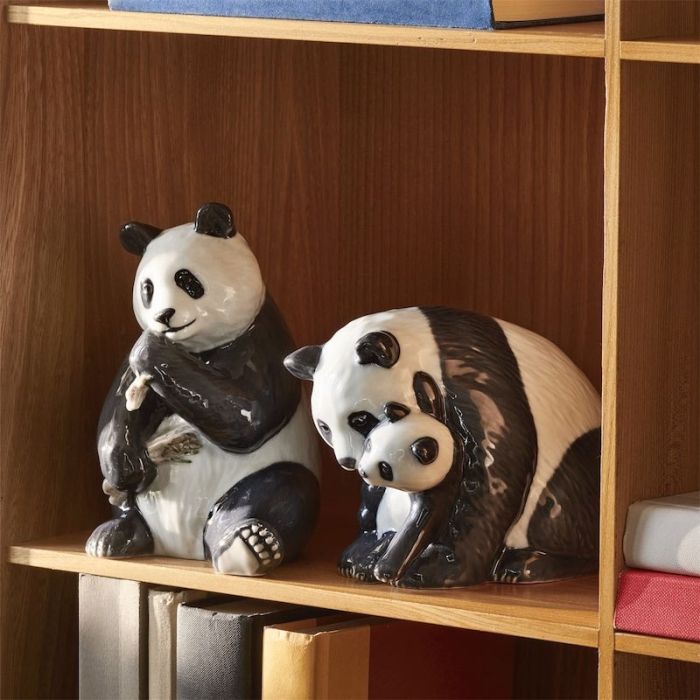 Figurina Panda con Cucciolo 13cm