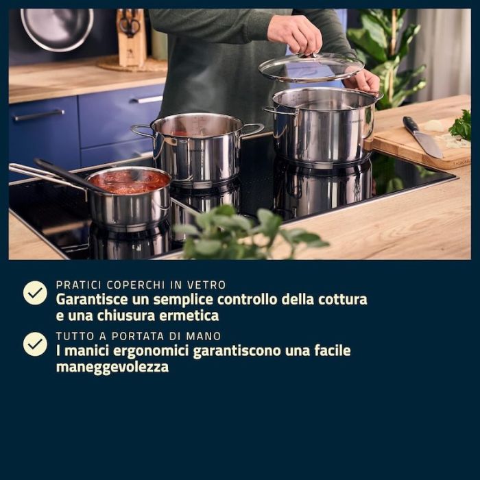 HENCKELS Reflection, Batteria di Pentole 5 pezzi