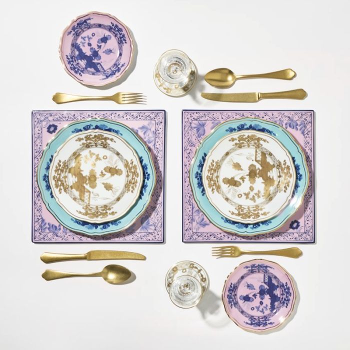 Oriente Italiano, Set 2 Sottopiatti quadrati 30cm