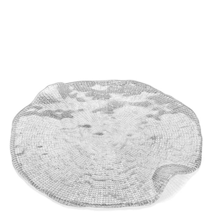 Diamante, Piatto da Portata / Formaggio in Vetro 32cm