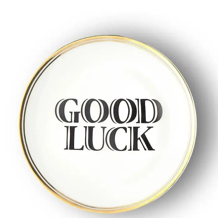 Funky Table, Piatto Piano 17cm "Good Luck"