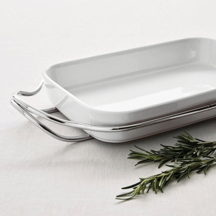 New Living, Pirofila Rettangolare con Supporto