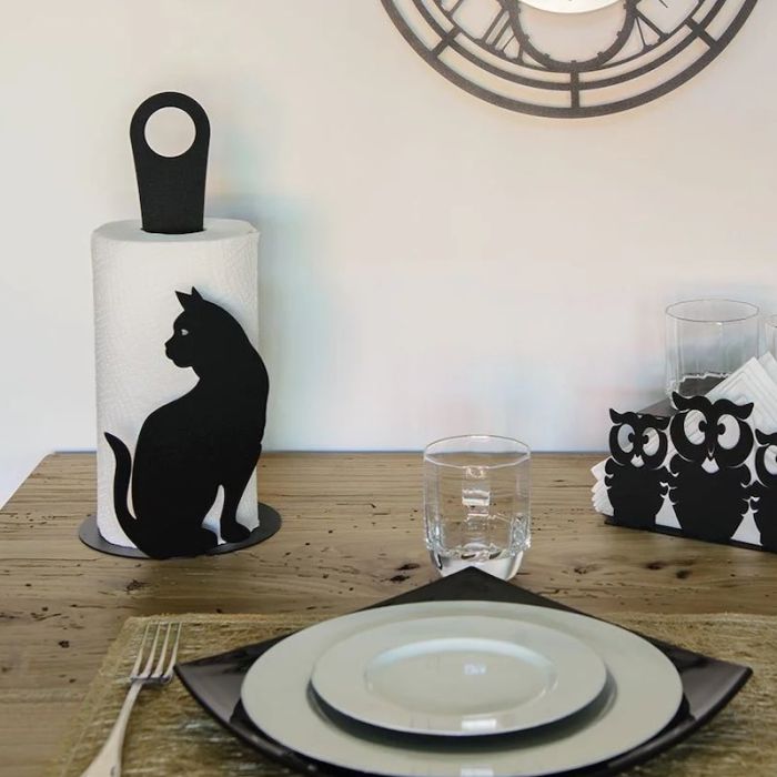 Gatto, Portarotolo 33cm