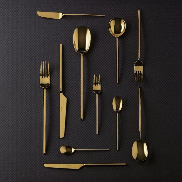 100 PVD, Servizio Posate Gold