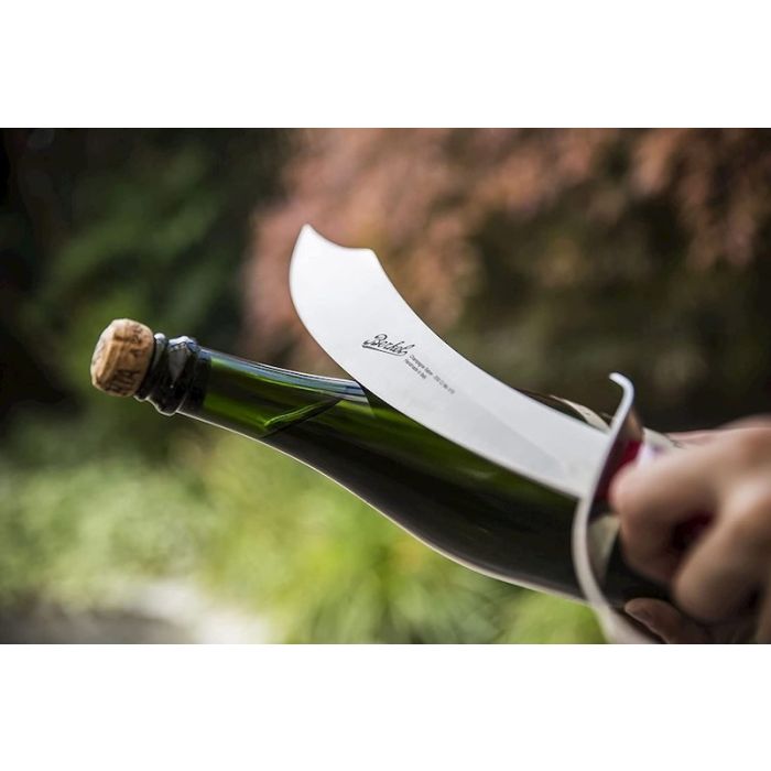 Sabrage Elegance, Sciabola Champagne Rossa con supporto