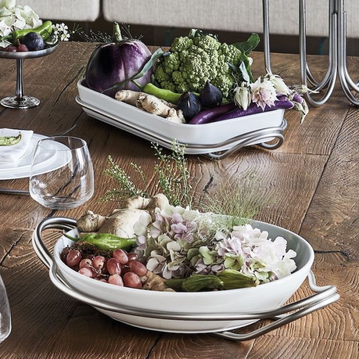 New Living, Pirofila Ovale con Supporto