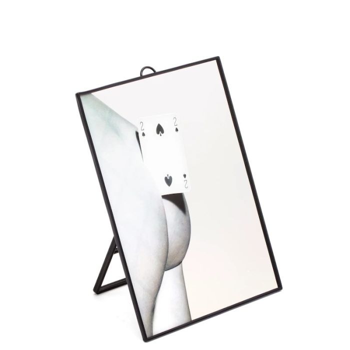 TOILETPAPER HOME, Specchio Piccolo Two of Spades 23cm