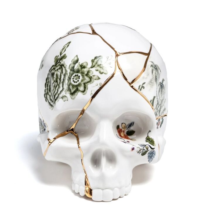 Skull Kintsugi 21cm
