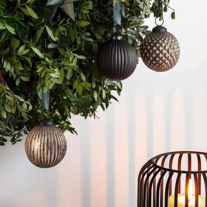 Christmas Chic, Set 3 Ornamenti Palline