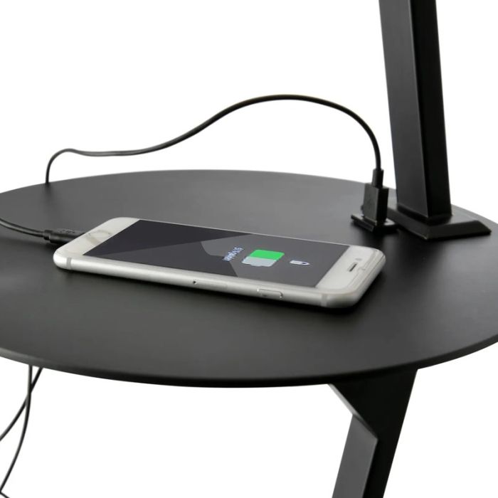 Tabulo II, Piantana con piano e porta USB nero