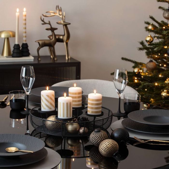 Christmas Chic, Set 4 Candele