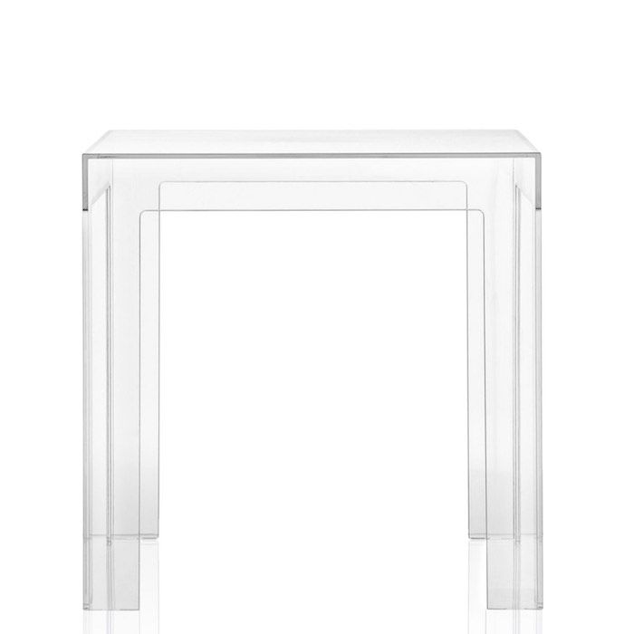 Jolly, Tavolino Quadrato 40cm Trasparente