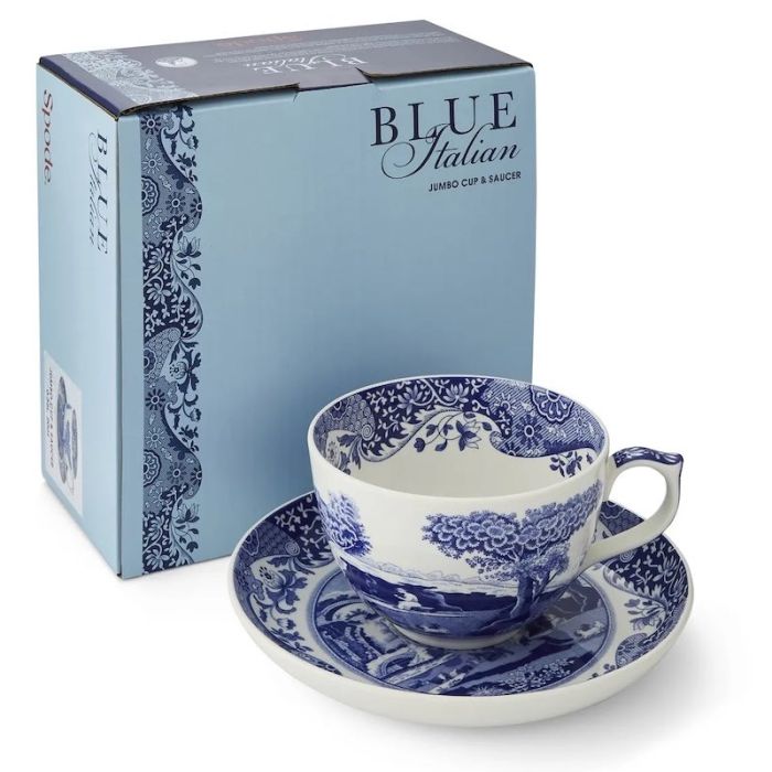 Blue Italian, Tazza Jumbo con piatto