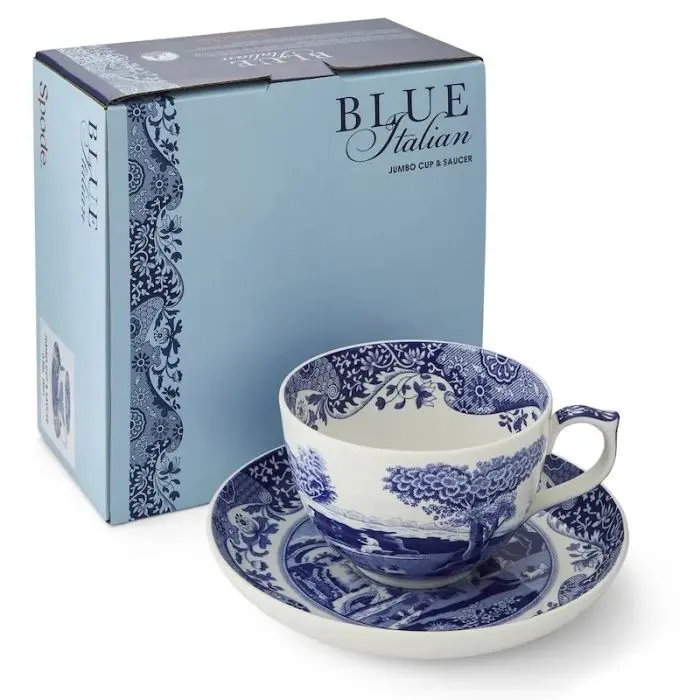 Blue Italian, Tazza Jumbo con piatto