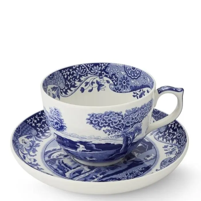 Blue Italian, Tazza Jumbo con piatto Blue Italian, Tazza Jumbo con piatto
